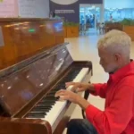 Piano de shopping revela talento de pedreiro de 80 anos em Maringá